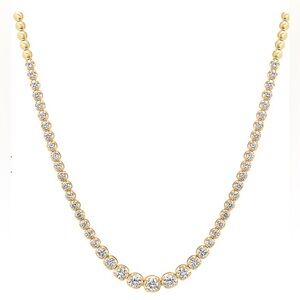 Jennifer Meyer 18k GRADUATED DIAMOND TENNIS NECKLACE